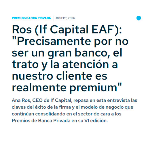 Candidatura a los Premios de Banca Privada de Citywire